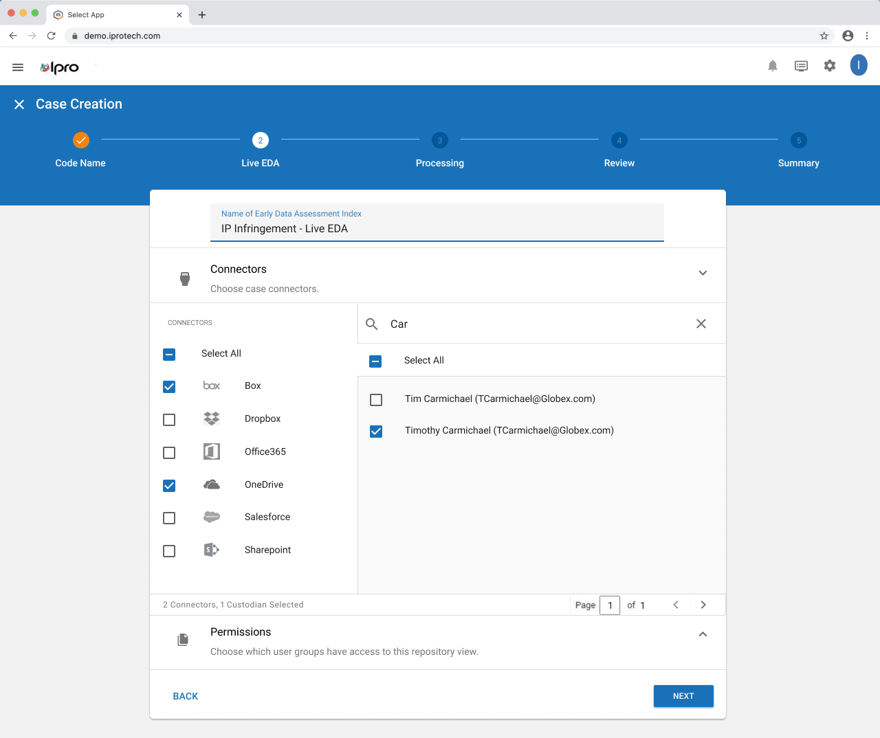 IPRO Early Data Assessment — Full workflow