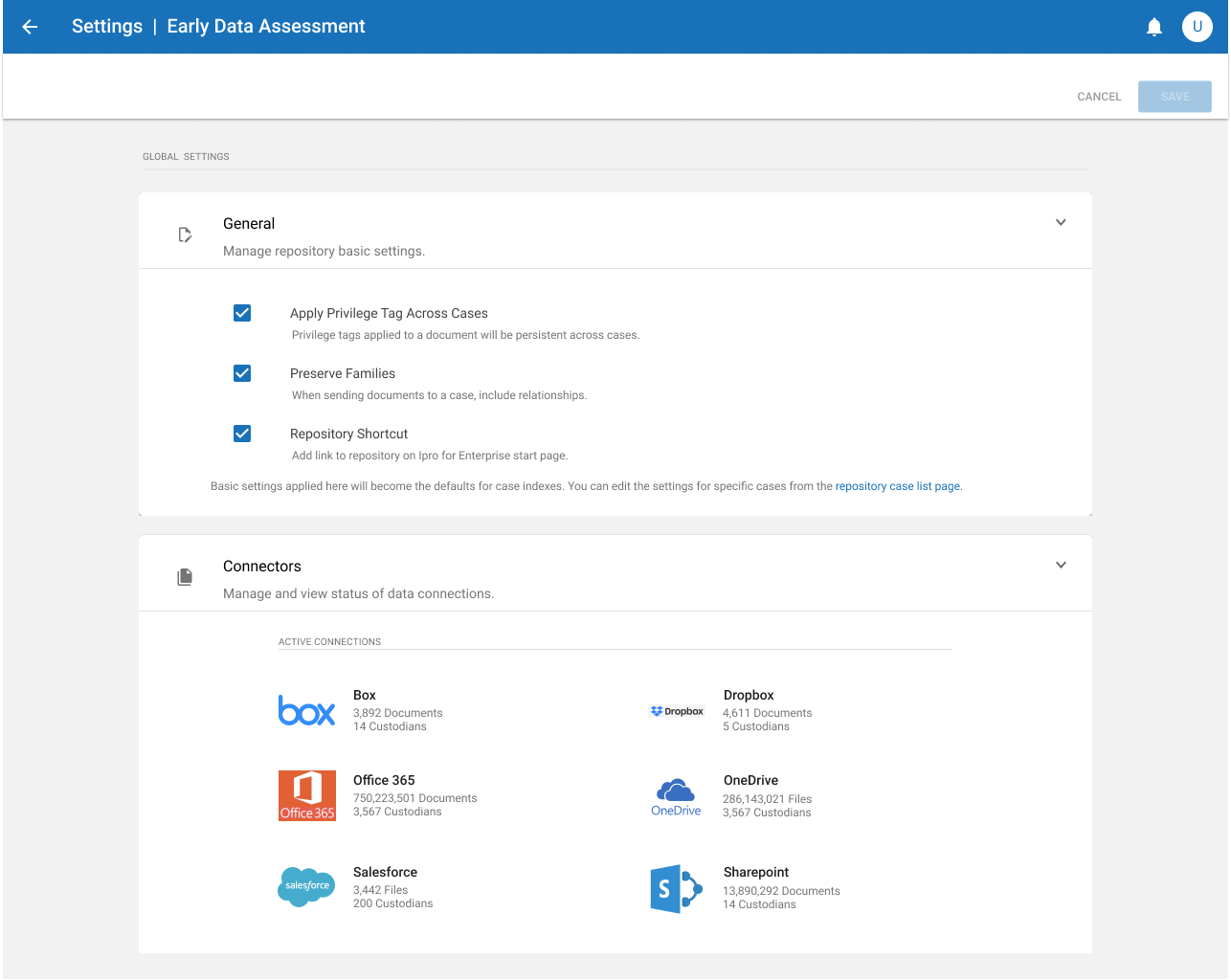 EDA — Repository global settings
