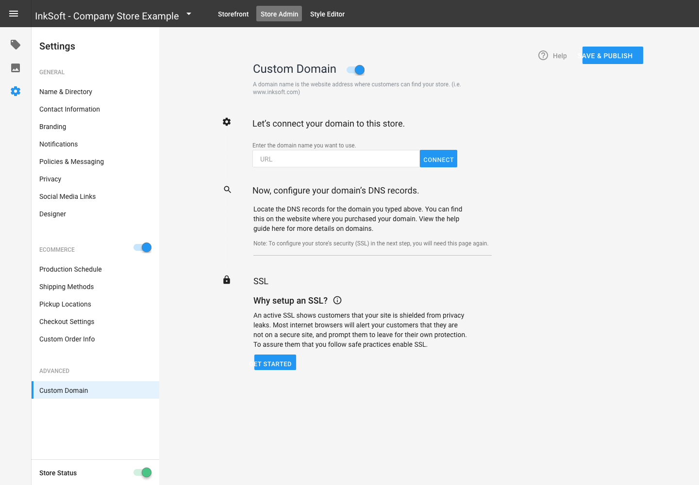 SSL — Configuration alternative view